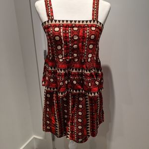 Boho style top and shorts